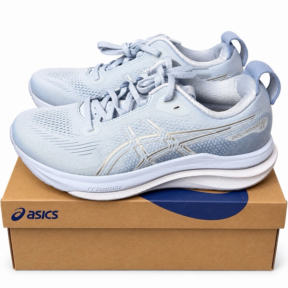 ASICS Gel-Kayano 33 Solid Air/Soft Sky 1012B939-400 Women's 8.5 Running Shoes